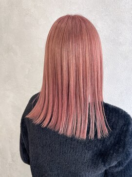 カノンヘアー(Kanon hair) ピンクカラー　ハイトーンピンク　ピンクベージュ