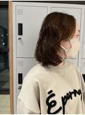 ボブ+ニュアンスパーマ