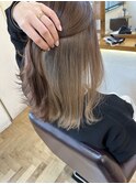 似合わせカットイメチェン_グレーベージュインナーカラー_408