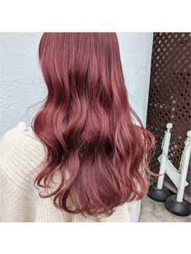 シンク オモテサンドウ(sync omotesando) チェリーレッド/シアーカラー/小顔カット＆韓国ヘア