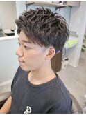 学生さんのアップバングショート