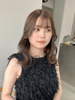 ヘアー アイス 御器所本店(HAIR ICI) 大人可愛い艶感カラーくすみベージュくびれヘアロングレイヤー