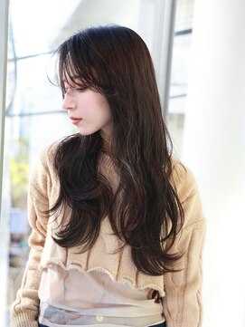 エムスラッシュ ストリートマーケット スマートサロン センター北(M.SLASH) アッシュブラック/暗髪/2wayバング/レイヤーロング/センター北