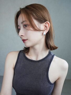 アイティー バイ アルバム 浦和店(IT by ALBUM) ボブくびれヘアおくれ毛顔周りレイヤー_ba522111