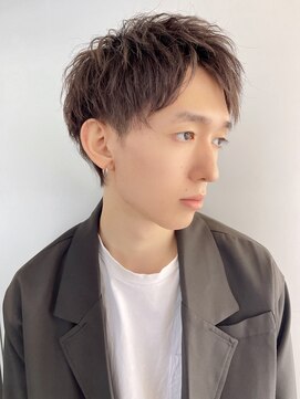 アメラボ 植田山店(Amelab) 【アップバングショート】　刈り上げ　ツーブロック　黒髪