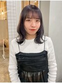 顔まわりウルフレイヤーカット20代