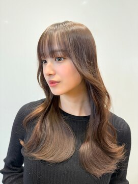 アフロート ルヴア(AFLOAT RUVUA) 20代30代40代50代ミニウルフチェリーブラウンレイヤーくびれヘア
