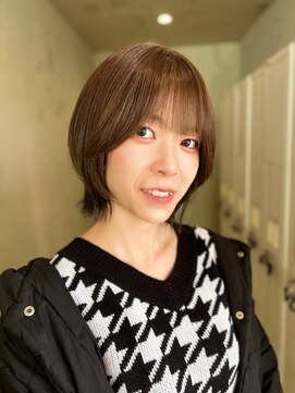 レイヤーボブ/髪質改善縮毛矯正/髪質改善/韓国風/レイヤー