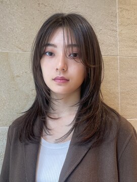 ビュートリアム265(BEAUTRIUM 265) ★ミディアムレイヤー/ワンカール/カーテンバング/モカブラウン