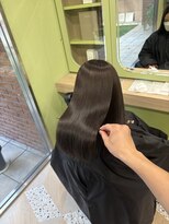 イオエ 西梅田(ioe)&nbsp;ブリーチなしカラー／髪質改善/ミルクティーベージュ/小顔へア