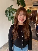 サラジュ 西宮北口店(SARAJU) ツヤロング×ベージュブラウン