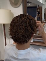 メゾンフォーメン 心斎橋店(Maison for men)&nbsp;サーフカール／ブラウンカラー／ツイスパ／メッシュ