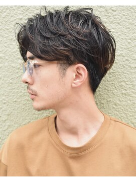ユノ(juno) 大人カジュアルミントパーマ(くせ毛風パーマ ソフトツーブロック