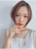 大人かわいいショートボブ/30代40代50代