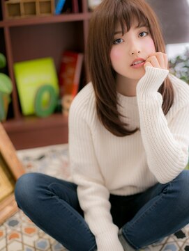 カバーヘア ブリス 上尾西口店(COVER HAIR bliss) 斜めバングネオウルフ前下がりエアストレートc4上尾20代30代40代