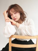 クーラ(Cura) 韓国風大人ニュアンスボブ・ミルクティーアッシュ
