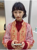 short bang perm