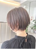 大人ヘルシースタイルショコラアッシュふんわりカールショート