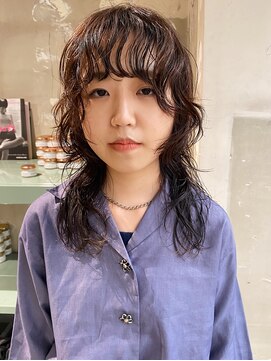 ロジ(loji) マレットヘア × パーマ