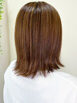 アルファ インタラクティブ エム フラワー(ALUFA interactive.M Flower)&nbsp;透明感カラー★ハイライト大人W3Dカラー外ハネボブ