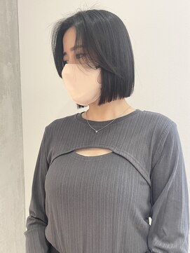 ヨーク(YOKE) 【 YOKE 】切りっぱなしボブぱっつんボブ小顔カット顔まわり