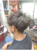 パーマを活かした調整カット!