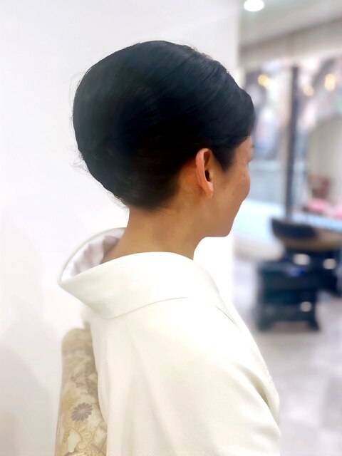 色留袖ヘアセット