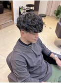 スパイラルパーマツイストパーマ短髪メッシュスペインカール