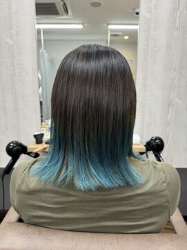 テーラヘアー 稲毛店(TELA HAIR) アッシュブルーバレイヤージュ