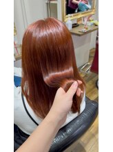 ヘアデザイン ノア(Noa) ブリーチなしオレンジ