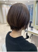 30代40代50代ショートボブ前髪なしハンサムショートカット小顔