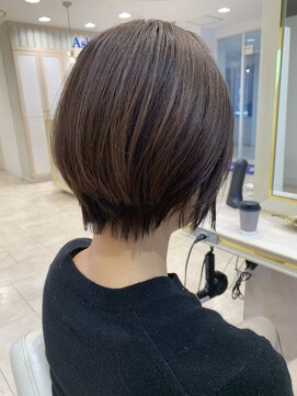 アッシュ 仙川店(Ash) 30代40代50代ショートボブ前髪なしハンサムショートカット小顔