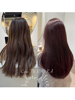 カラ フクオカ(Cara FUKUOKA)&nbsp;レッドブラウン《★髪質改善うる艶水素カラー＋カット★》