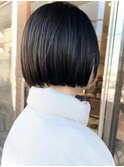 【macana指名】切りっぱなしボブ 酸性ストレートパーマ