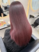 ルノン シェリー(LUNON cheliy)&nbsp;ホワイトグレージュミニウルフチェリーブラウンデジタルパーマ