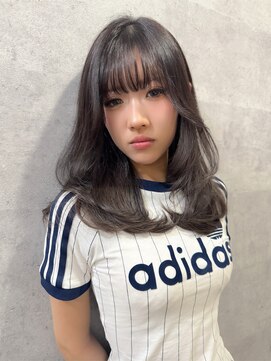 グロウバイニューヨークニューヨーク(Grow by NYNY) 【打越】セミロング×レイヤー×プラチナグレージュ