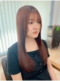韓国前髪顔周り×ハッシュレイヤー横浜/縮毛矯正/酸性ストレート