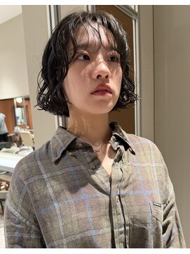 ノラギンザユー(NORA GINZA/U) ニュアンスボブパーマフレンチボブショートボブ