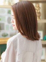 カバーヘア ブリス 上尾西口店(COVER HAIR bliss)&nbsp;■ノーバングカーキベージュハッシュカット307-2上尾30代40代