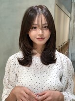 ルームバイシー 新宿(Loom. by Sea)&nbsp;ココアベージュ×レイヤー[小顔/黒髪/オリーブグレー]