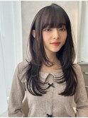 ハイレイヤー/ミディアム・ロング/20代/30代/顔周り・フェイス