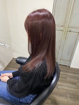 大人ストレート×艶髪カラー