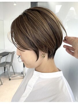 GBG 宇都宮 くびれショートボブ40代50代グレイカラー白髪染め白髪ぼかし