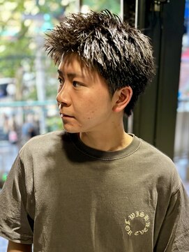 アウル 心斎橋(owl) 【スパイキーショート】メンズカット/短髪/ピンパーマ/刈り上げ