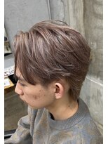 リット(lit.) MEN’S HAIR/サーフカール/刈り上げセンターパート/守谷