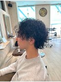 大人ラフな色気カーリーパーマ