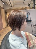 大人のひし方ショート/ハイライト.白髪ぼかし　archive垂水 