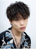 夏はウェーブがかっこいい◎波巻きパーマ ツイスパ メンズ