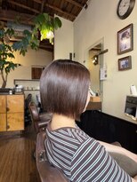 美容室 ブラウン(Brown) ぱつっとボブで暑い夏も涼しげに