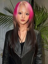 シティ オモテサンドウ(CITY omotesando)&nbsp;ピンクルーツカラー×ロングレイヤー